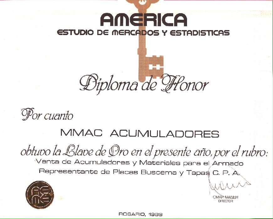 Diploma de Honor